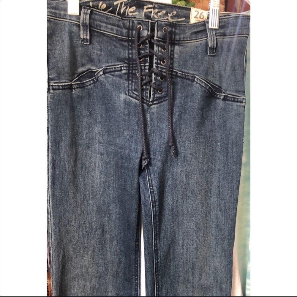 We The Free Tie Front Enclosure Jeans S : 26 - Picture 2 of 9
